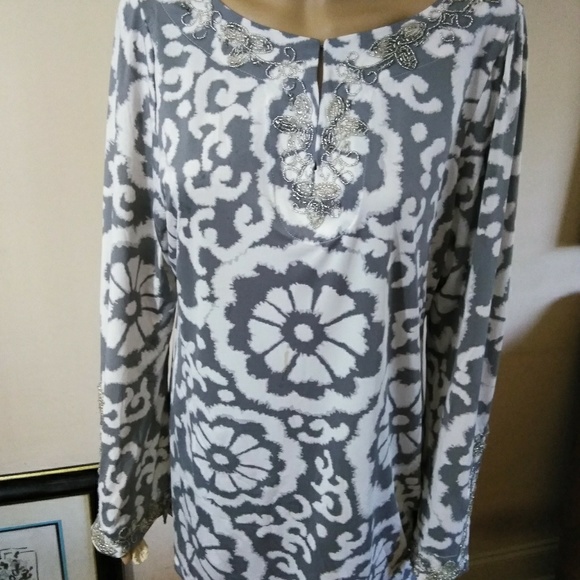 INC International Concepts Tops - Inc International Concepts, beaded tunic